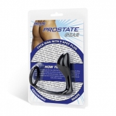 Стимулятор простаты с фиксацией эрекционным кольцом Prostate Gear - BlueLine - в Ангарске купить с доставкой