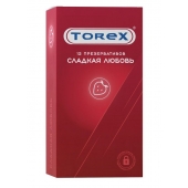 Презервативы Torex  Сладкая любовь  с ароматом клубники - 12 шт. - Torex - купить с доставкой в Ангарске