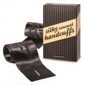 Черные ленты для связывания SILKY SENSUAL HANDCUFFS - Bijoux Indiscrets - купить с доставкой в Ангарске
