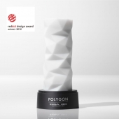 Белый 3D мастурбатор POLYGON - Tenga - в Ангарске купить с доставкой