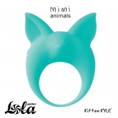 Зеленое эрекционное кольцо Kitten Kyle - Lola Games - в Ангарске купить с доставкой