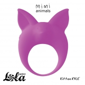 Фиолетовое эрекционное кольцо Kitten Kyle - Lola Games - в Ангарске купить с доставкой