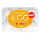 Набор из 6 мастурбаторов Tenga EGG Easy Beat с различным рельефом - Tenga - в Ангарске купить с доставкой