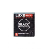 Черные презервативы LUXE Royal Black Collection - 3 шт. - Luxe - купить с доставкой в Ангарске