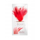 Красный перьевой тиклер Plume - 23 см. - Lola Lingerie - купить с доставкой в Ангарске