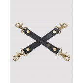 Черный фиксатор для манжет Bound to You Faux Leather Hogtie - Fifty Shades of Grey - купить с доставкой в Ангарске