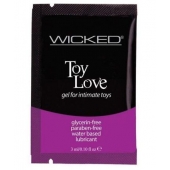 Лубрикант на водной основе для использования с игрушками WICKED Toy Love - 3 мл. - Wicked - купить с доставкой в Ангарске