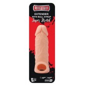 Телесная насадка EXTENDER WITH BALL STRAP 5.5 - 14 см. - Dream Toys - в Ангарске купить с доставкой