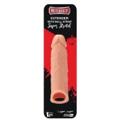 Телесная насадка EXTENDER WITH BALL STRAP 6.5 - 17 см. - Dream Toys - в Ангарске купить с доставкой