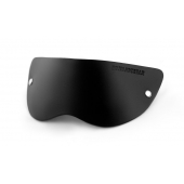 Черная плотная кожаная маска на глаза - БДСМ Арсенал - купить с доставкой в Ангарске