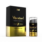 Жидкий интимный гель с эффектом вибрации Vibration! Vodka Energy - 15 мл. - INTT - купить с доставкой в Ангарске