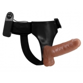 Страпон на трусиках с вибрацией Ultra Passionate Harness - 16 см. - Baile - купить с доставкой в Ангарске