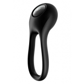 Черное эрекционное виброкольцо Majestic Duo - Satisfyer - в Ангарске купить с доставкой