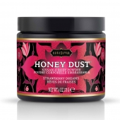 Пудра для тела Honey Dust Body Powder с ароматом клубники - 170 гр. - Kama Sutra - купить с доставкой в Ангарске