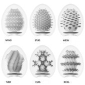 Набор из 6 мастурбаторов Tenga EGG IV с различным рельефом - Tenga - в Ангарске купить с доставкой
