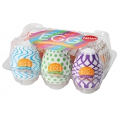 Набор из 6 мастурбаторов Tenga EGG IV с различным рельефом - Tenga - в Ангарске купить с доставкой