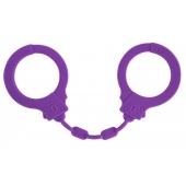 Фиолетовые силиконовые наручники Suppression - Lola Games - купить с доставкой в Ангарске