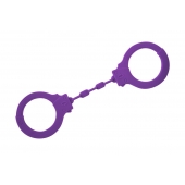 Фиолетовые силиконовые поножи Limitation - Lola Games - купить с доставкой в Ангарске