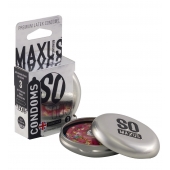 Экстремально тонкие презервативы в железном кейсе MAXUS Extreme Thin - 3 шт. - Maxus - купить с доставкой в Ангарске