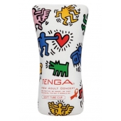 Мастурбатор-туба Keith Haring Soft Tube CUP - Tenga - в Ангарске купить с доставкой