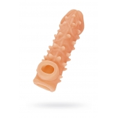 Телесная закрытая насадка с пупырышками Cock Sleeve Size M - 15,6 см. - KOKOS - в Ангарске купить с доставкой