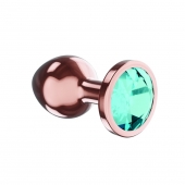 Пробка цвета розового золота с малиновым кристаллом Diamond Topaz Shine L - 8,3 см. - Lola Games - купить с доставкой в Ангарске