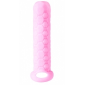 Розовый фаллоудлинитель Homme Long - 13,5 см. - Lola Games - в Ангарске купить с доставкой