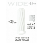 Белый фаллоудлинитель Homme Wide - 13 см. - Lola Games - в Ангарске купить с доставкой