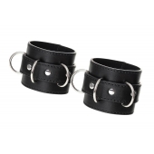 Черные наручники Anonymo на сцепке - ToyFa - купить с доставкой в Ангарске