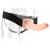 Полый страпон 8  Hollow Strap-On телесного цвета - 19 см. - Pipedream - купить с доставкой в Ангарске
