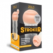 Мастурбатор-ротик ZOLO DEEP THROAT - Zolo - в Ангарске купить с доставкой