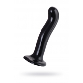 Черный стимулятор для пар P G-Spot Dildo Size L - 19 см. - Strap-on-me - в Ангарске купить с доставкой