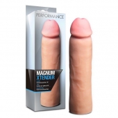 Телесная фаллическая насадка на пенис Magnum Xtender - 23 см. - Blush Novelties - в Ангарске купить с доставкой