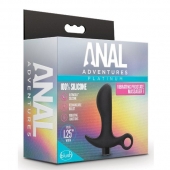 Черный анальный вибратор Silicone Vibrating Prostate Massager 01 - 10,8 см. - Blush Novelties - в Ангарске купить с доставкой