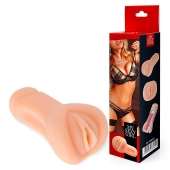 Телесный реалистичный мастурбатор в виде вагины - Bior toys - в Ангарске купить с доставкой