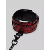 Красно-черные оковы Reversible Faux Leather Ankle Cuffs - Fifty Shades of Grey - купить с доставкой в Ангарске