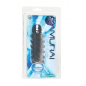 Дымчатая стимулирующая насадка с закрытой головкой SAMURAI PENIS SLEEVE BLACK - 14,5 см. - NMC - в Ангарске купить с доставкой