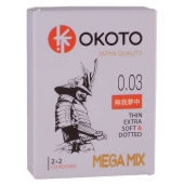 Набор из 4 презервативов OKOTO MegaMIX - Sitabella - купить с доставкой в Ангарске