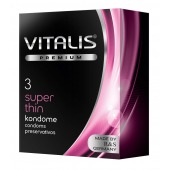 Ультратонкие презервативы VITALIS PREMIUM super thin - 3 шт. - Vitalis - купить с доставкой в Ангарске