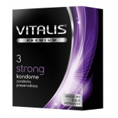 Презервативы с утолщенной стенкой VITALIS PREMIUM strong - 3 шт. - Vitalis - купить с доставкой в Ангарске