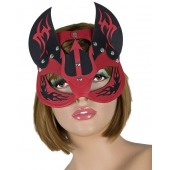 Маска дьяволицы с рожками - LOVETOY (А-Полимер) - купить с доставкой в Ангарске