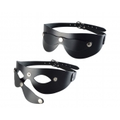 Черная кожаная маска  Новичок - Sitabella - купить с доставкой в Ангарске