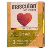 Экологически чистые презервативы Masculan Organic - 3 шт. - Masculan - купить с доставкой в Ангарске