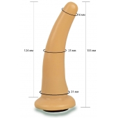 Телесная гладкая насадка Harness - 13,3 см. - LOVETOY (А-Полимер) - купить с доставкой в Ангарске