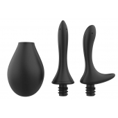 Черный анальный душ Nexus Anal Douche Set с 2 сменными насадками - Nexus Range - купить с доставкой в Ангарске