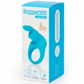 Голубое эрекционное виброкольцо Happy Rabbit Rechargeable Rabbit Cock Ring - Happy Rabbit - в Ангарске купить с доставкой