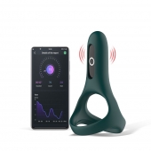 Изумрудное виброкольцо Magic Motion Rise с подхватом мошонки - Magic Motion - в Ангарске купить с доставкой