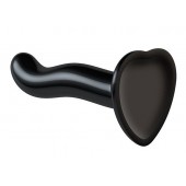 Черный фаллоимитатор-насадка Strap-On-Me P G spot Dildo size S - 16,4 см. - Strap-on-me - купить с доставкой в Ангарске