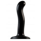 Черный фаллоимитатор-насадка Strap-On-Me P G spot Dildo size S - 16,4 см. - Strap-on-me - купить с доставкой в Ангарске