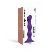 Фиолетовая насадка Strap-On-Me Dildo Geisha Balls size XL - Strap-on-me - купить с доставкой в Ангарске